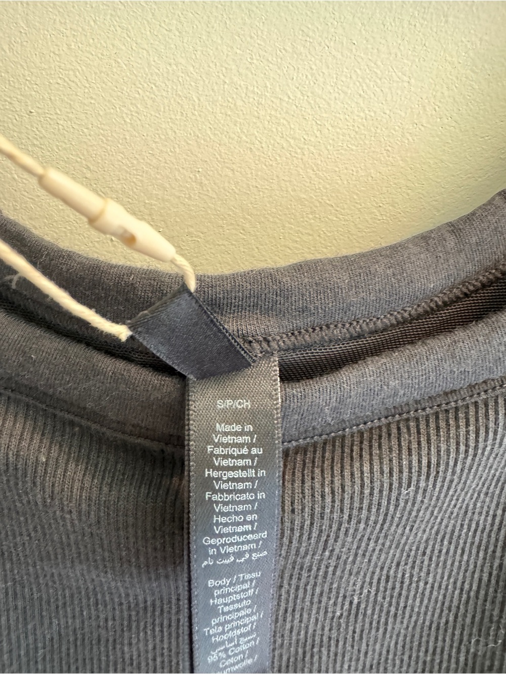 NEW Skims cotton rib black romper - Picture 3 of 4